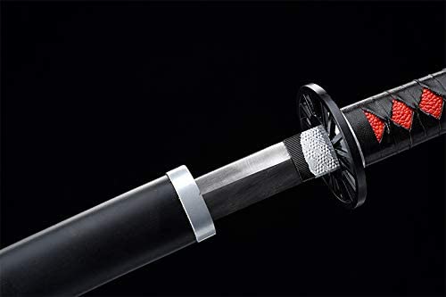 Demon Slayer Sword - Kimetsu no Yaiba Tanjiro Kamado & Shinobu Kochou Cosplay Replica - Carbon Steel Anime Collectible - Perfect for Halloween, Cosplay Events & Anime Fans Collection