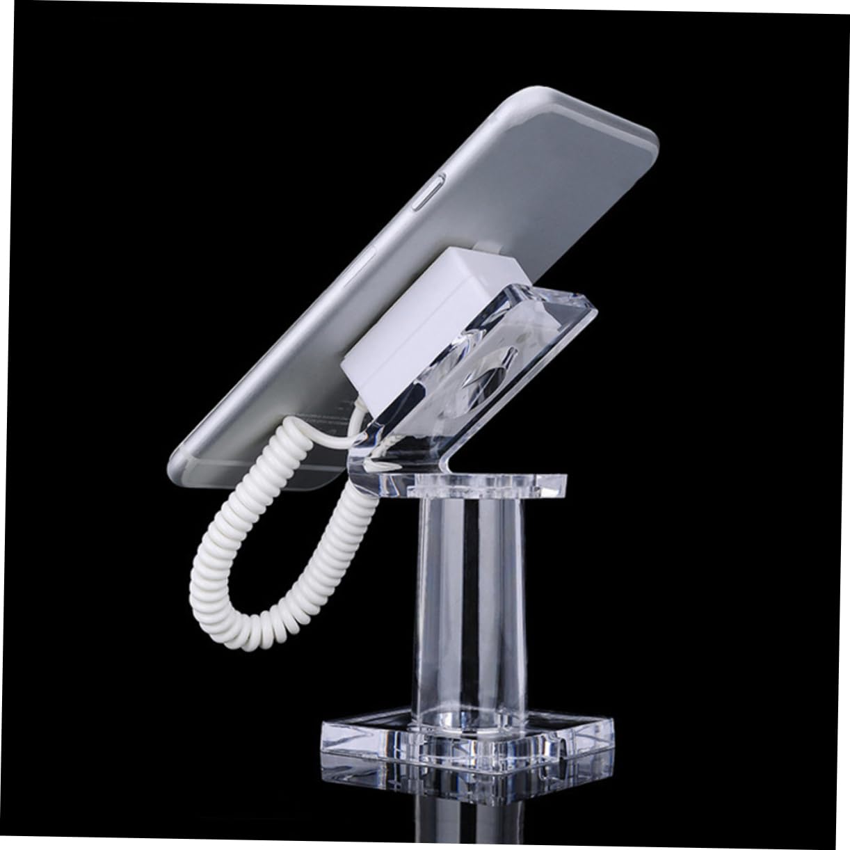 Universal Acrylic Cell Phone Stand Holder - Adjustable Anti-Slip Mobile Phone Bracket for Desk Display | Perfect for Home Office, Video Calls & Hands-Free Viewing