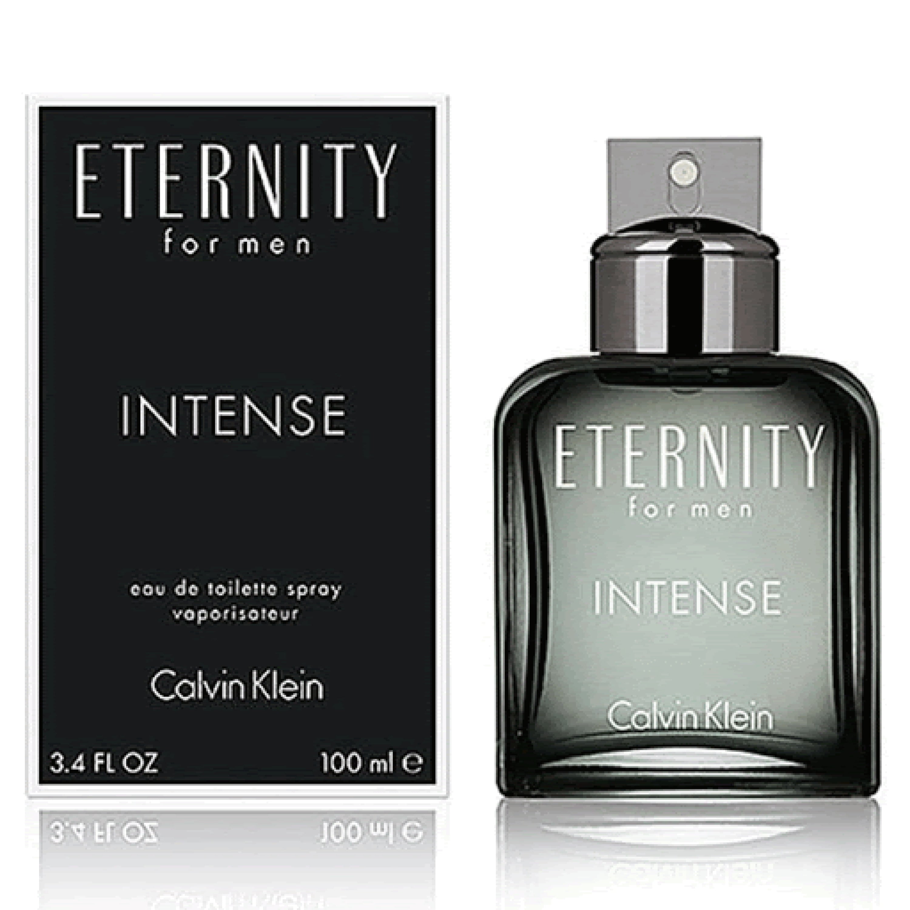 Calvin Klein CK Eternity Intense 100ML Eau de Toilette Spray for Men - Fresh Woody Fragrance for Day & Night Wear, Date Nights & Special Occasions