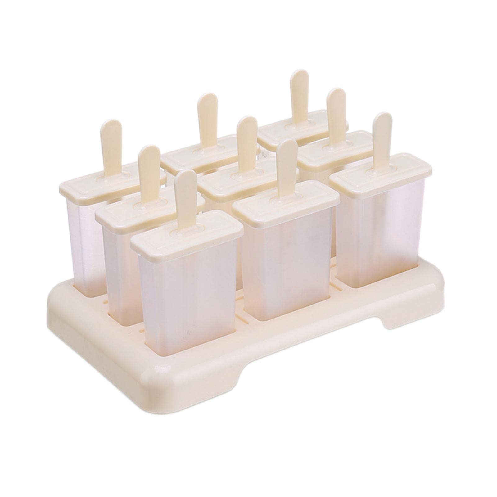 **9-Piece Reusable Popsicle Molds for Homemade Ice Pops - BPA-Free, Easy to Use & Clean - Perfect for Summer Treats, Kids' Snacks, and Healthy Frozen Desserts**