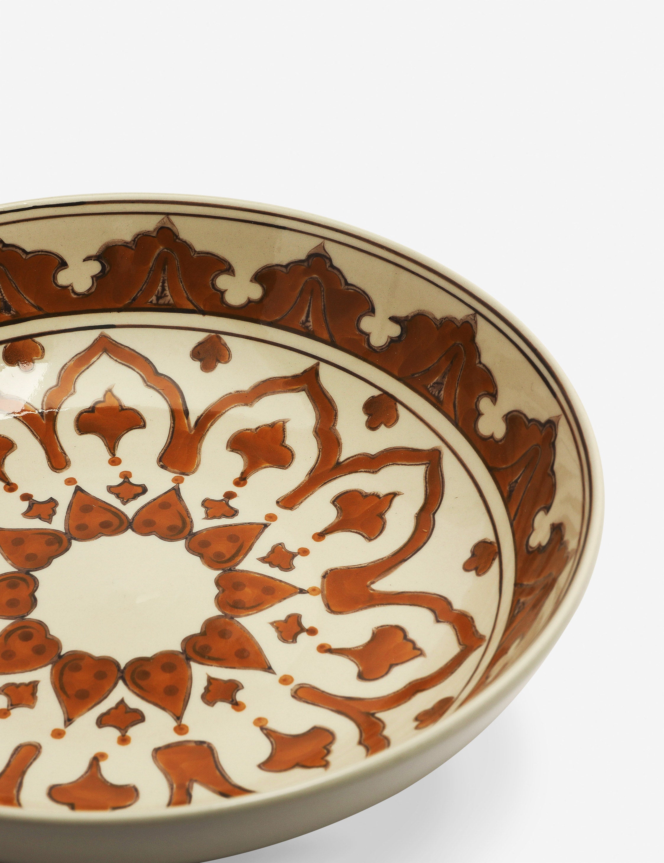 Diani Ceramic Serving Bowl - Elegant Large Salad Bowl for Entertaining, Family Dinners & Party Dishes | Microwave & Dishwasher Safe