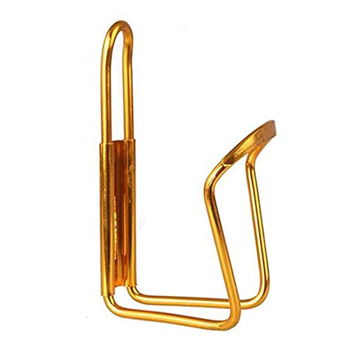 Premium Aluminum Alloy Bike Water Bottle Holder - Universal Bicycle Drink Cage for Mountain/Road Bikes - Durable Cycling Accessories (Gold) - Perfect for Commuting, Trail Riding & Outdoor Adventures