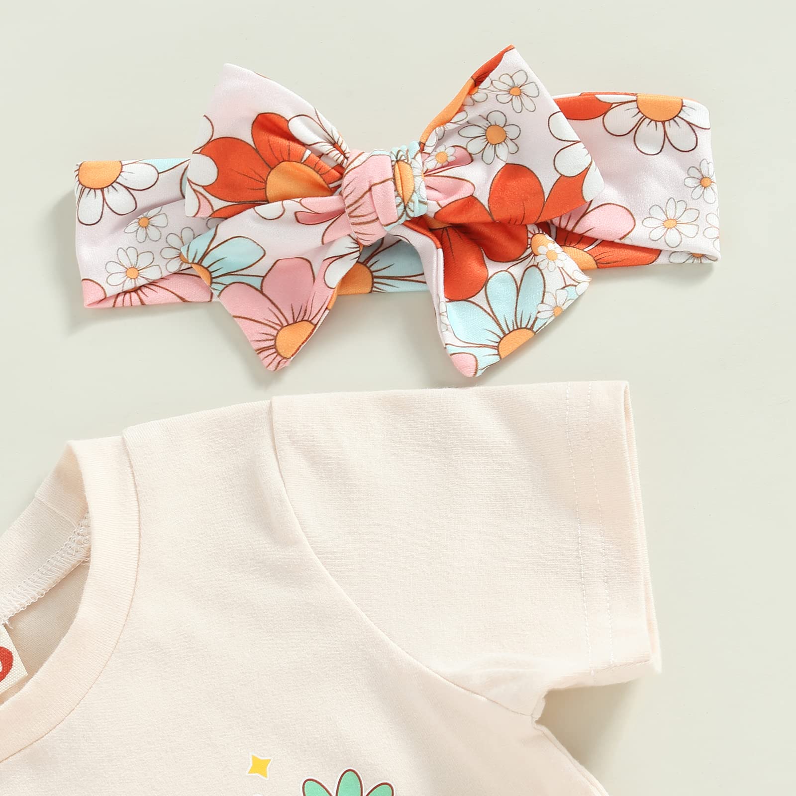 Big Sister Little Sister Matching Outfits - Summer Romper & Flared Pants Set for Girls