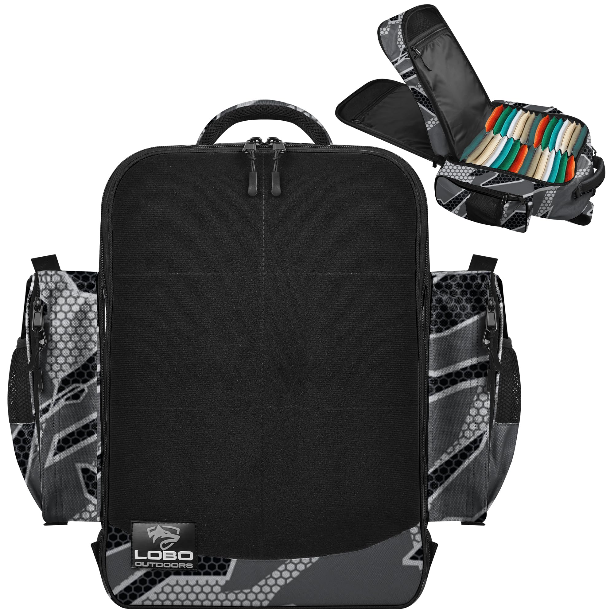 FIGHTSENSE Premium Cornhole Backpack - Holds 24 Bean Bags with Multiple Storage Pockets - Durable Cornhole Carrying Case for Tournaments, Tailgating & Outdoor Games