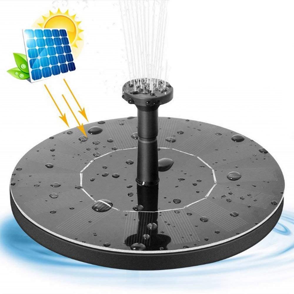 Lzour 1.4W Solar Fountain Pump - Floating Solar Powered Water Pump for Garden, Birdbath, Pond | Outdoor Decoration, Water Feature for Backyard, Patio