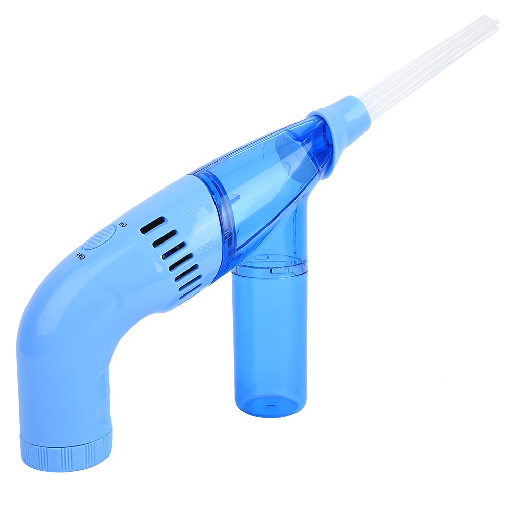 Handheld Air Duster and Vacuum Cleaner - Blue Wet/Dry Vacuum for Windows, Sofas, Corners & Door Cracks | Portable Cleaning Tool for Home, Car & Office Use
