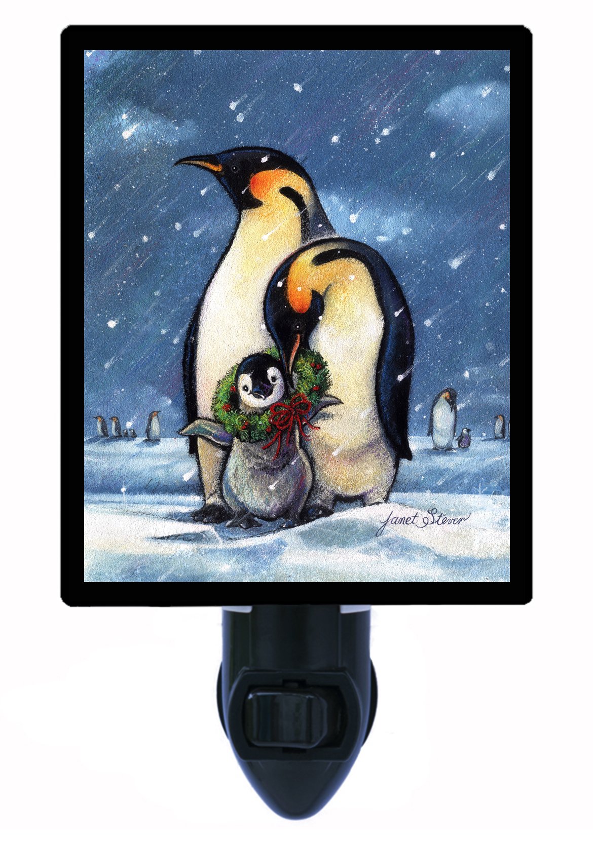 Penguin LED Night Light - Christmas & Winter Arctic-Themed Gift for Kids & Adults | Perfect for Bedroom, Nursery, and Holiday Decor