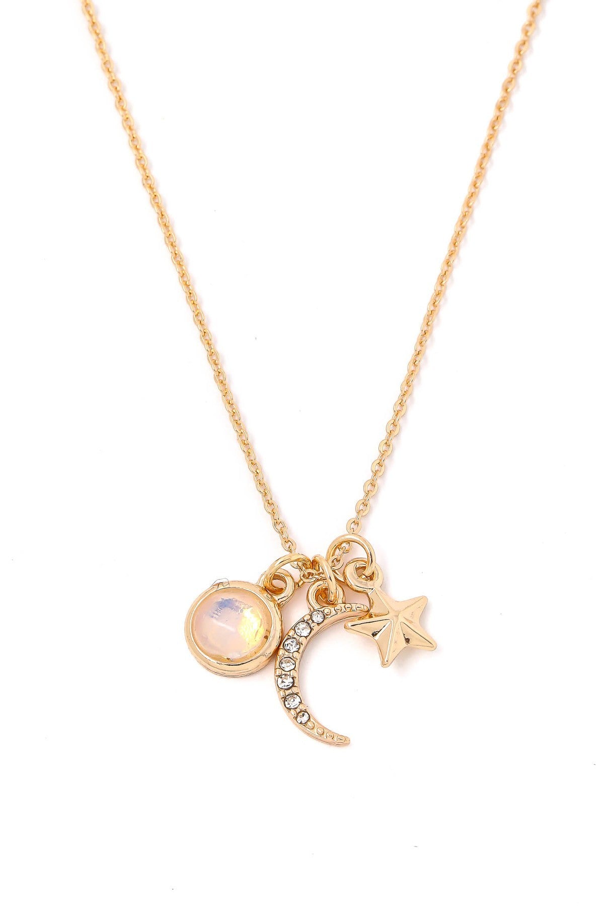 FMN106 Moon Star Opal Gemstone - Natural White Opal Jewelry for Necklace, Ring & Earrings - Perfect for Wedding, Anniversary & Special Occasion Gifts