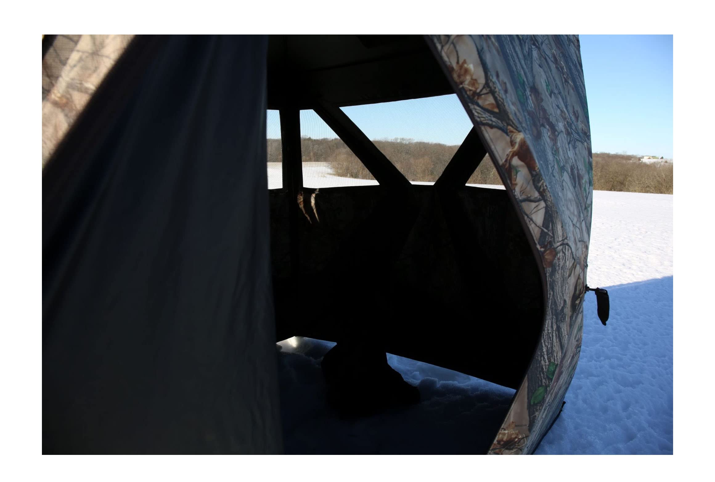 MUDDY MUDDYMuddy Ground Blind 250 - Premium Hunting Blind for Deer & Turkey - Durable Camouflage Concealment for Outdoor Hunting & Wildlife Observation