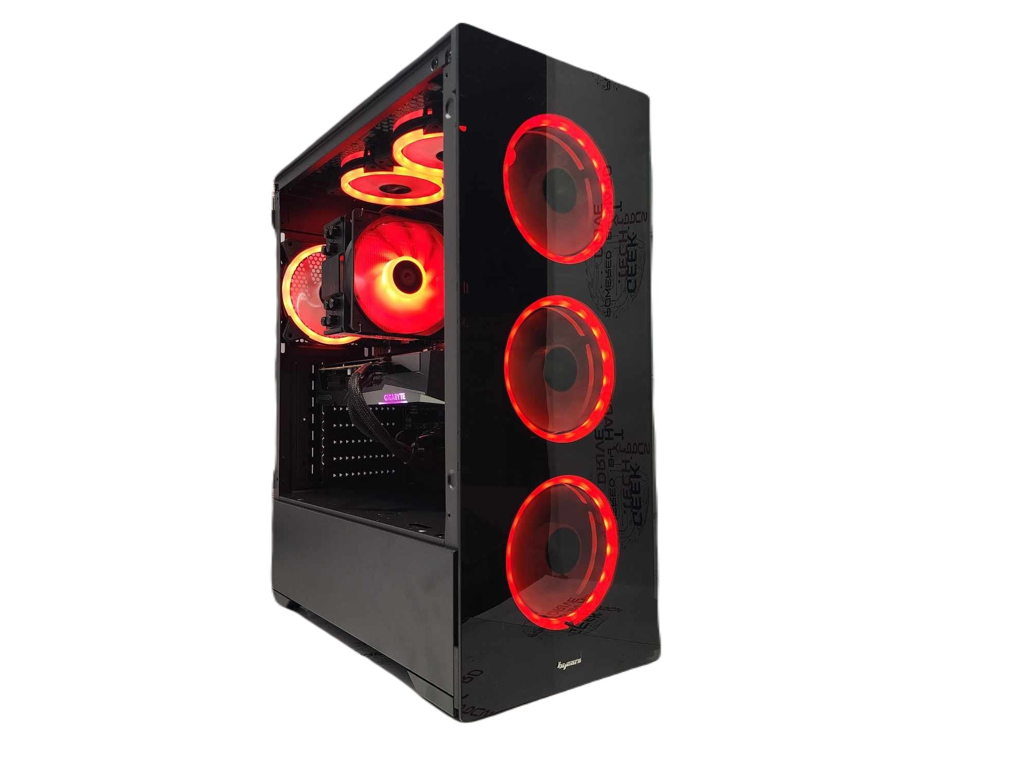 Custom Gaming PC Desktop Computer - AMD Ryzen 7 7800X3D, 2TB SSD, RX 6600 XT, 32GB RAM, Black Vog A620M - Perfect for 4K Gaming, Streaming & Content Creation
