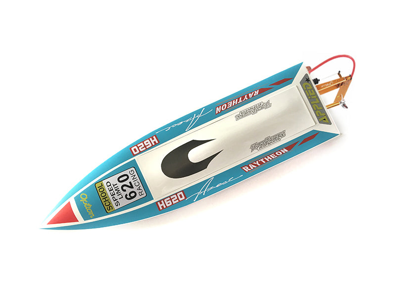 H620 Fiber Glass Electric RC Racing Boat with Motor, Servo & ESC - DIY Model Kit (612x168x100mm) 65-75km/h High Speed - Perfect for Ponds, Lakes & Competitive Racing - Gift for RC Enthusiasts
