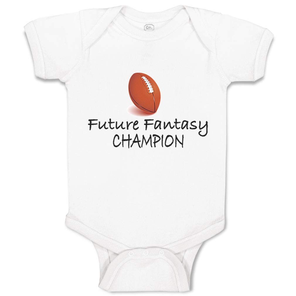 Future Fantasy Football Champion Baby Bodysuit - Soft Cotton Football-Themed Outfit for Boys & Girls - Perfect for Game Day, Family Photos & Playtime