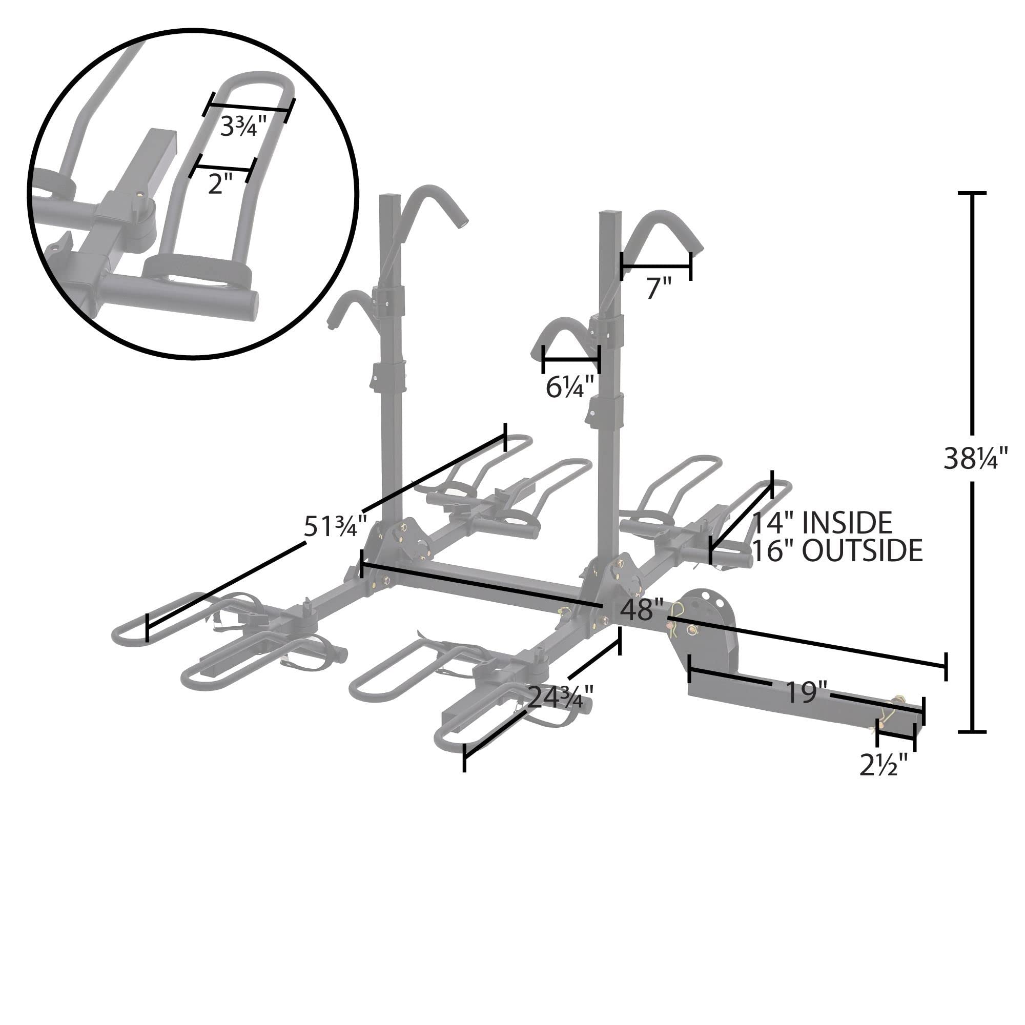 Heavy Duty RV Hitch Bike Rack Carrier - 4 Bike Capacity for Camping, Road Trips & Outdoor Adventures