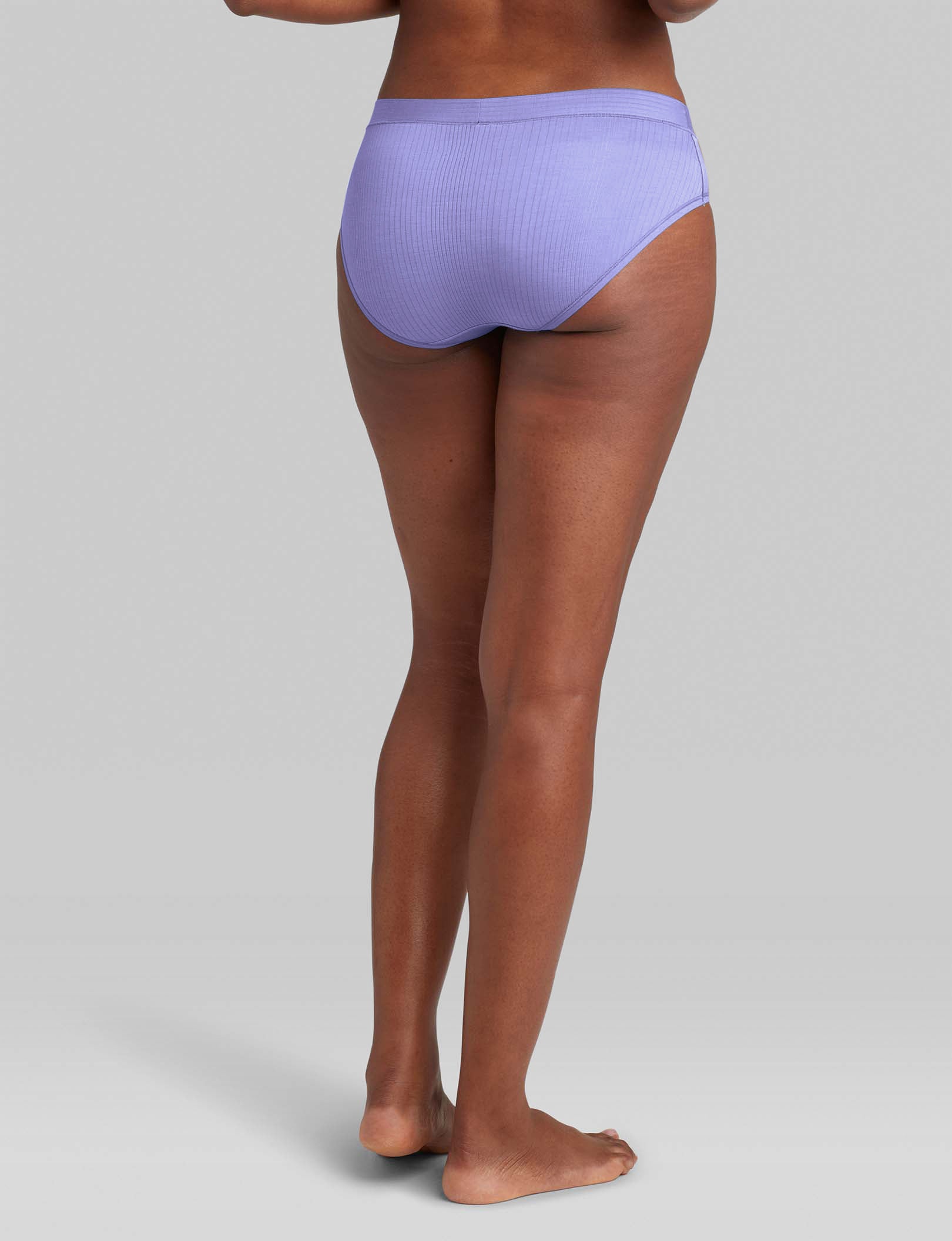 Women's Second Skin Luxe Rib Brief - Ultra Soft Comfort Underwear for Everyday Wear | Perfect for Yoga, Lounge & Sleep