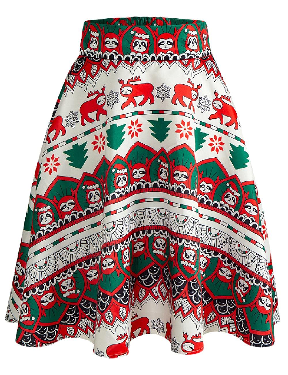 Women's Solid Color Pleated Midi Skirt - Elegant Half-Length A-Line Skirt for Casual & Office Wear | Perfect for Work, Dates & Spring Outfits