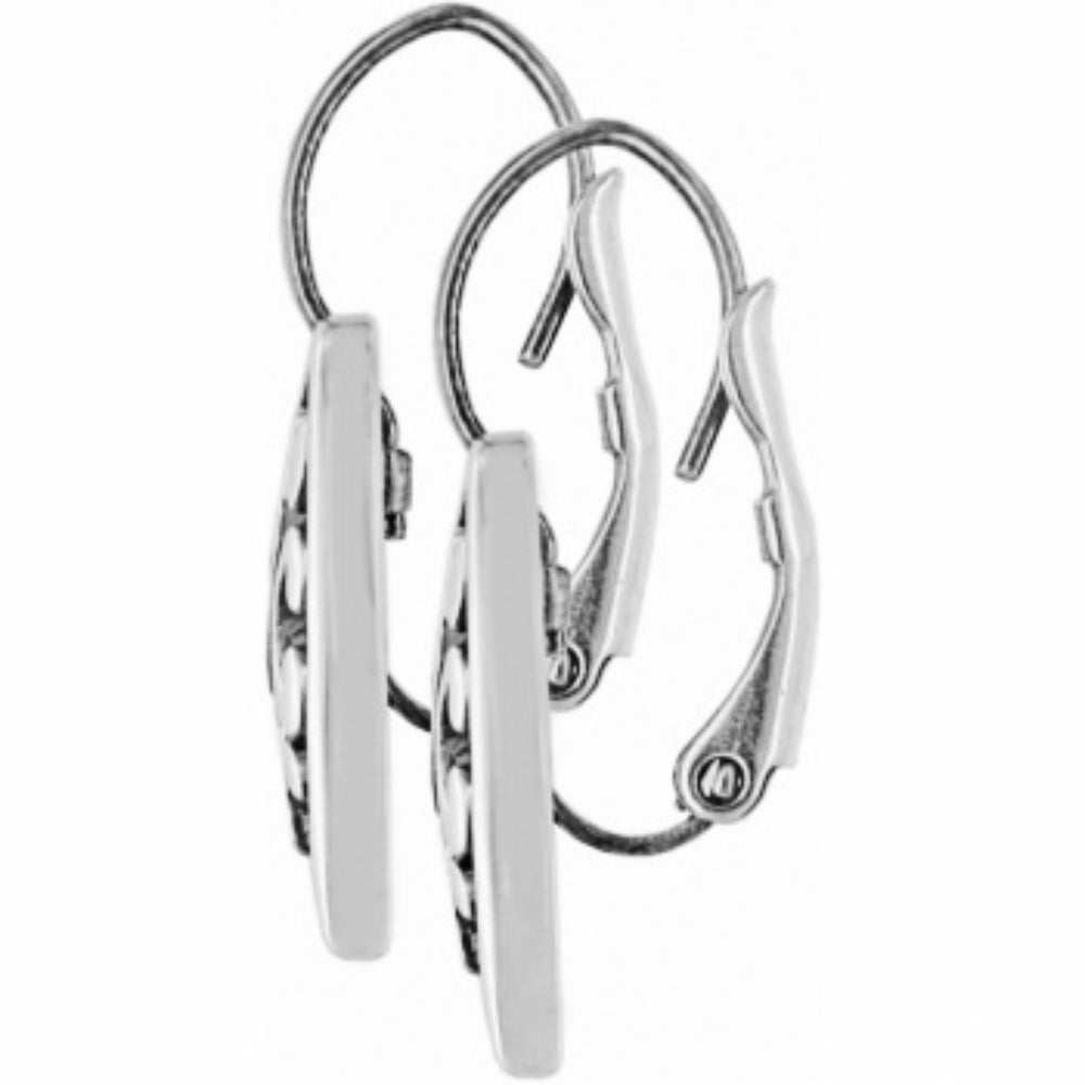 Brighton Contempo Heart Leverback Drop Earrings for Women - Sterling Silver Dangle Earrings - Valentine's Day Gift for Her - Perfect for Date Night & Special Occasions