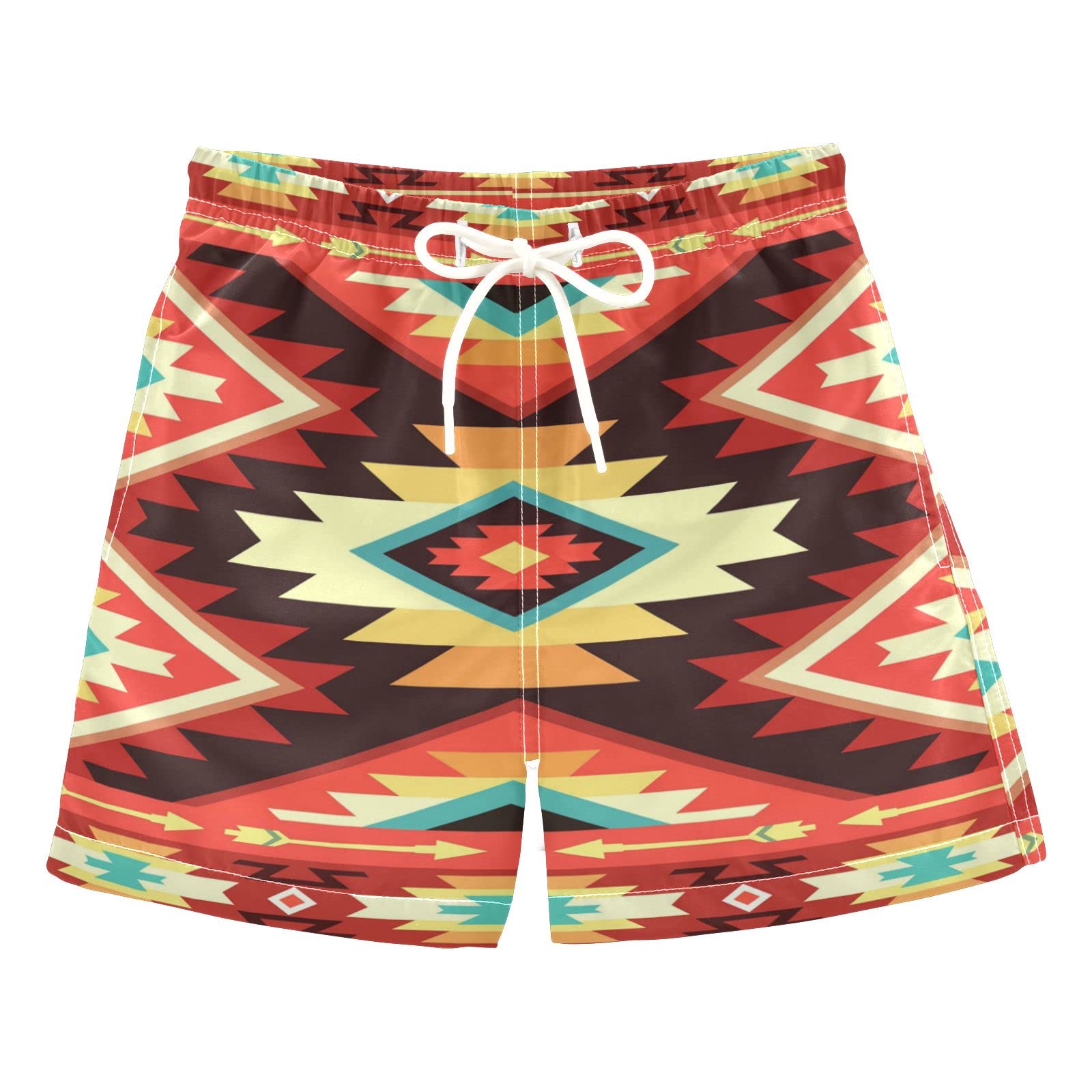 AMICHIC Boys Arrowhead Pass Swim Trunks - Quick Dry Toddler Swimwear for Kids 2-8 Years Old | Beach, Pool & Summer Water Activities
