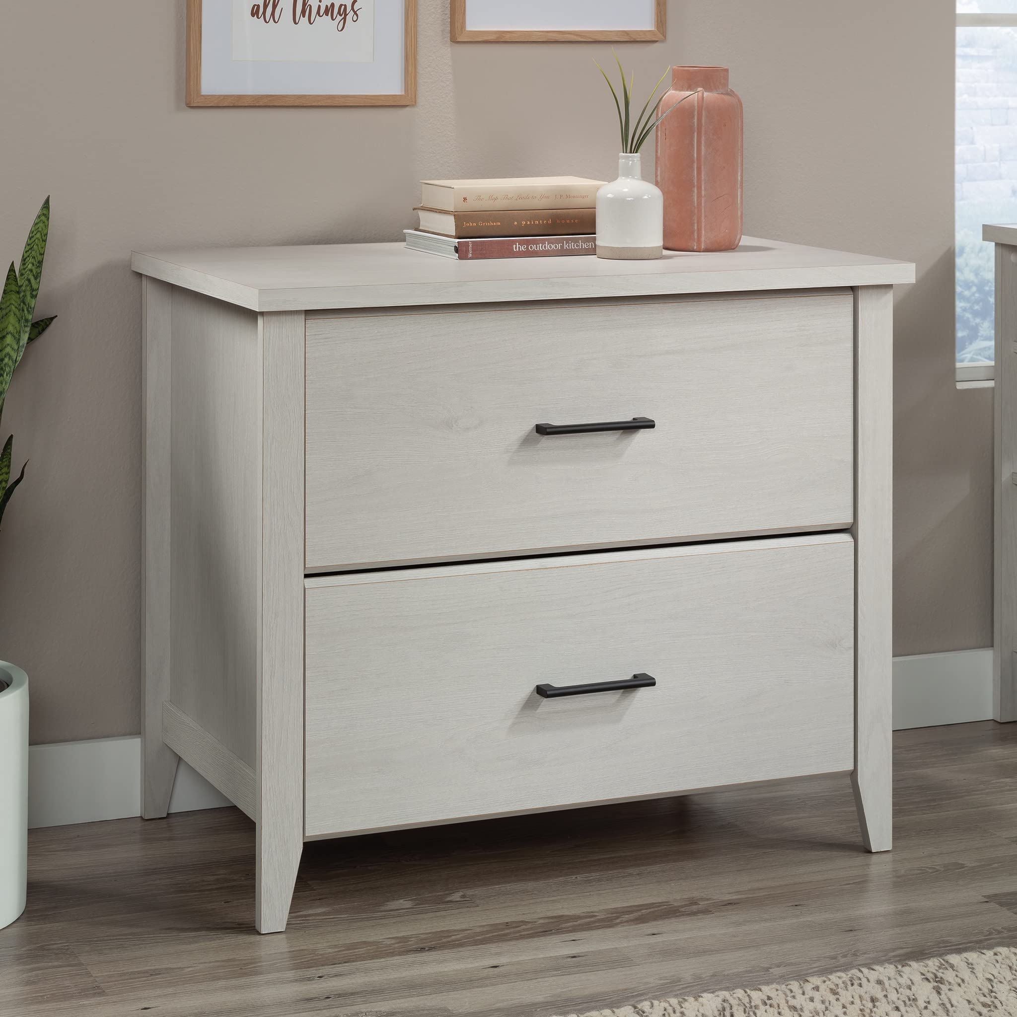 Sauder Summit Station 2-Drawer Lateral File Cabinet - Glacier Oak Finish for Home Office & Workspace Organization