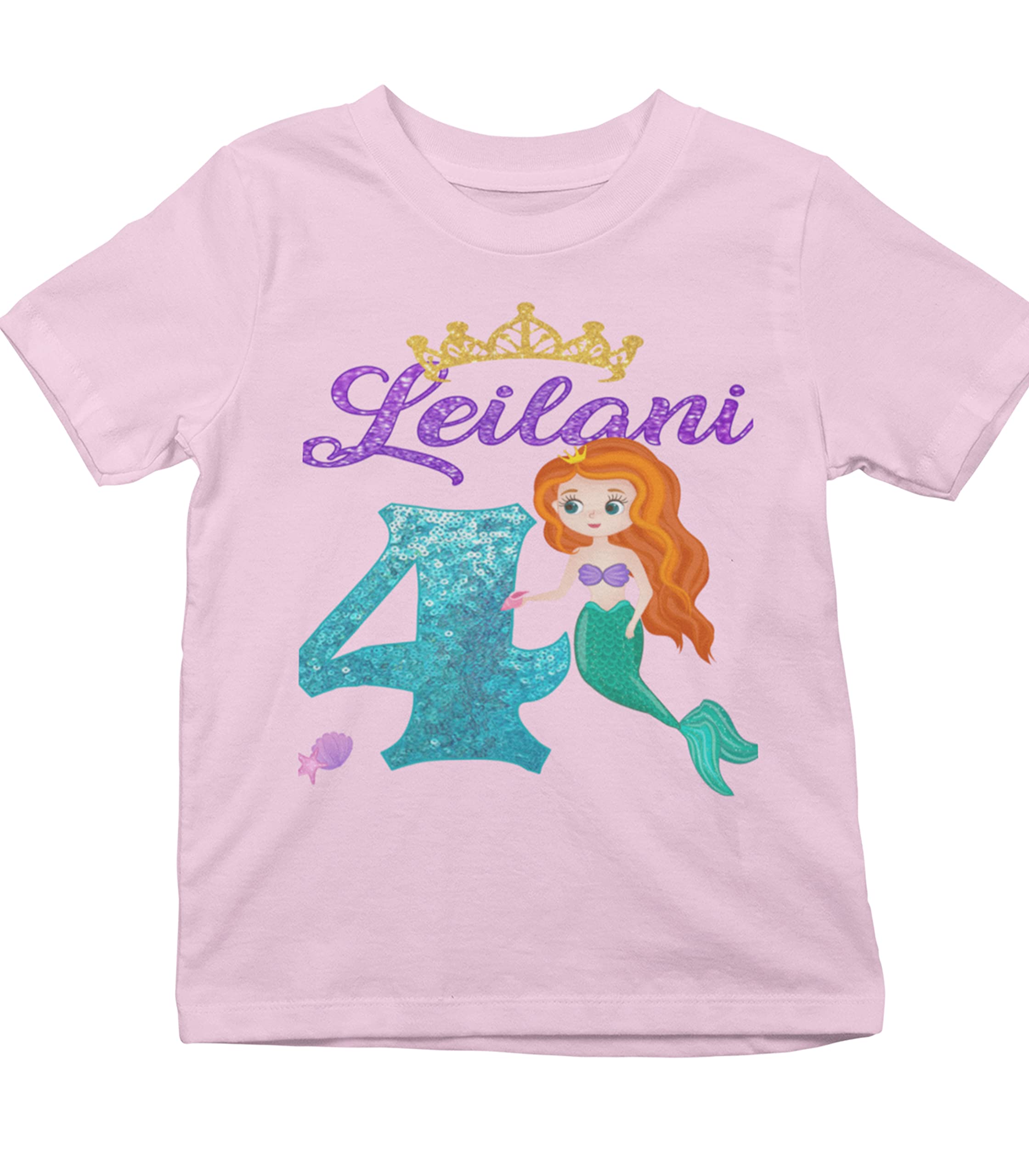 Ariel Birthday Shirt for Women - The Little Mermaid Inspired Custom T-Shirt - Disney Princess Party Supplies - Perfect for Birthday Celebrations, Cosplay & Themed Events