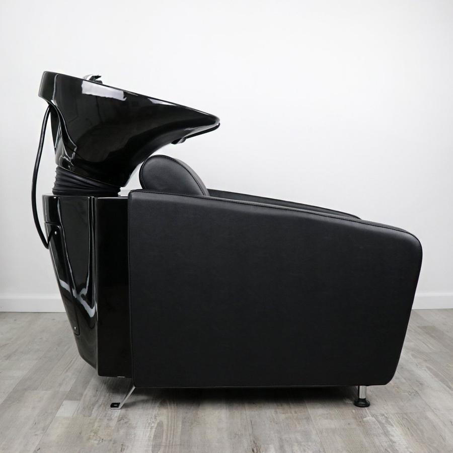 Professional Gravity Shampoo Bowl and Chair Set - Salon Quality Hair Washing Station with Adjustable Height for Barbers & Stylists - Perfect for Home Salons, Barber Shops & Mobile Hair Services