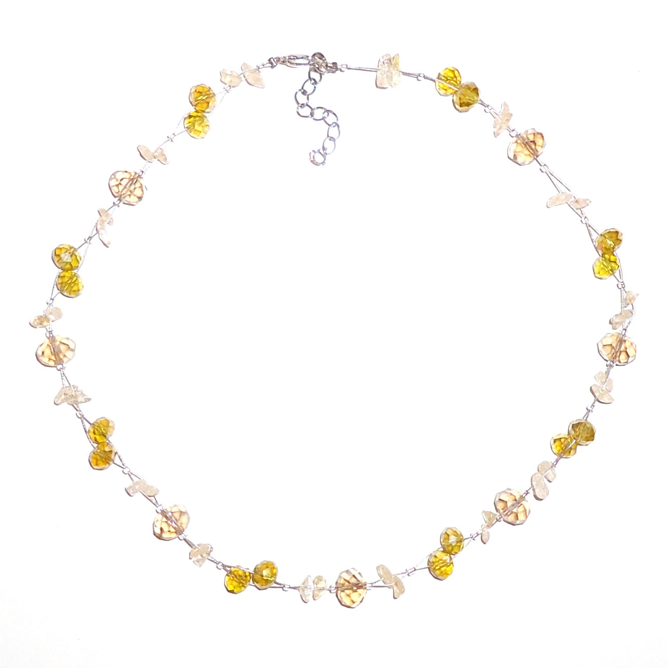 Natural Citrine Gemstone Choker Necklace for Women - Elegant Healing Crystal Jewelry for Meditation, Yoga & Spiritual Energy