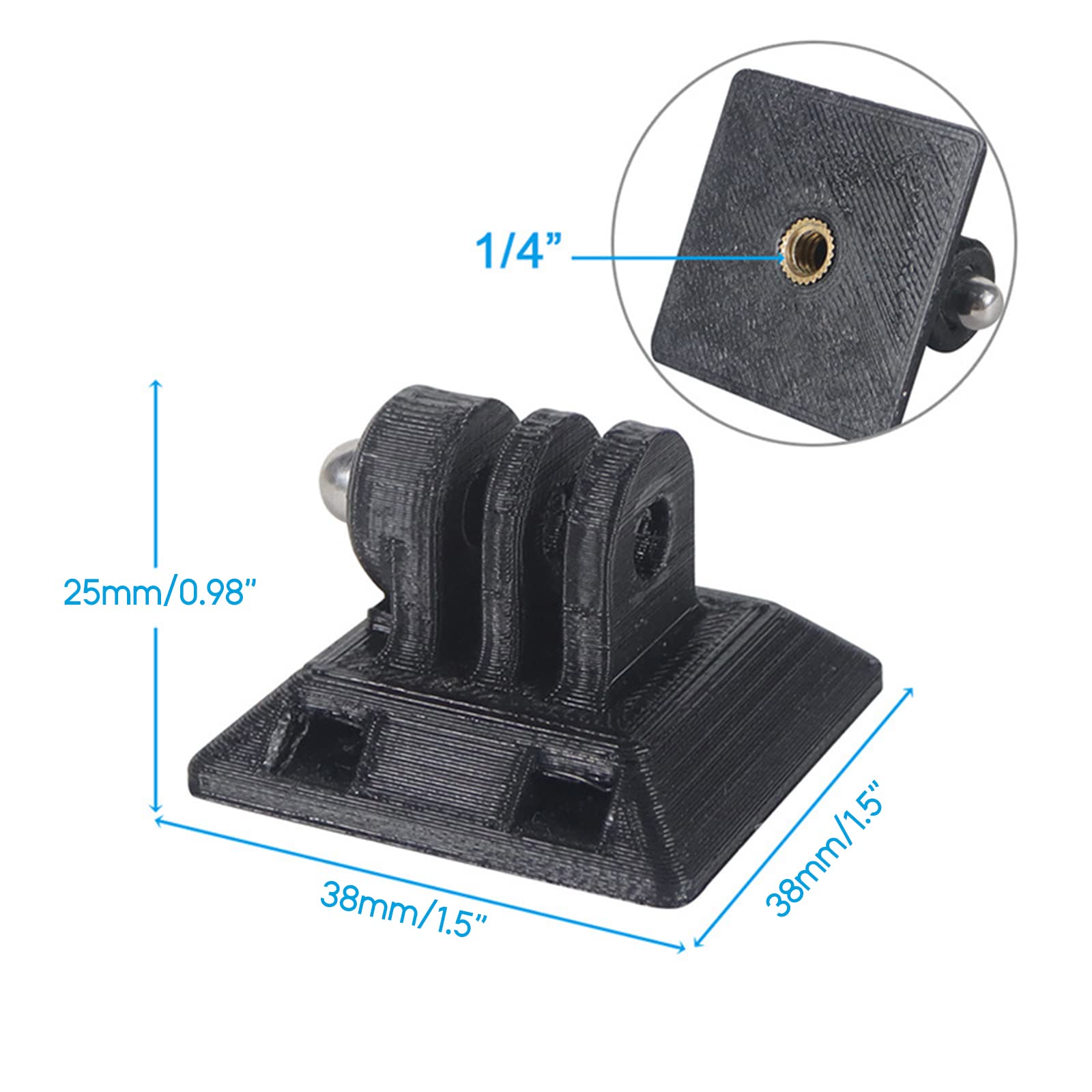 38mm Quick Release Camera Mounting Plates - Universal Mount Adapter for DSLR, Mirrorless & Action Cameras - Perfect for Vlogging, Hiking & Outdoor Photography Accessories