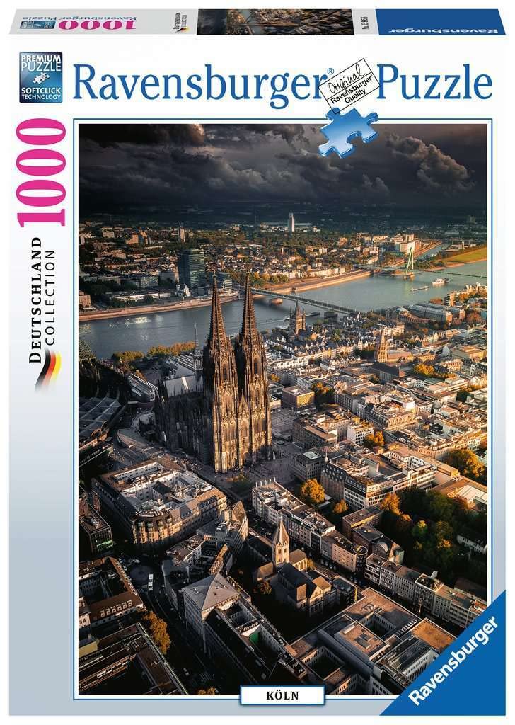 Ravensburger 1000-Piece Puzzle - Cologne Cathedral Landscape Jigsaw Puzzle for Adults, 70x50cm, with Puzzle Glue for Framing | Perfect for Home Decor, Relaxation & Family Bonding Activities