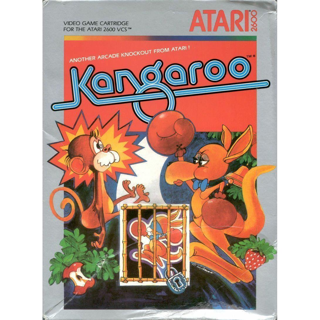 Vintage Atari 2600 Kangaroo Cartridge Game - Complete in Original Box - Classic Retro Gaming Console Collector's Item for Home Entertainment & Gaming Parties