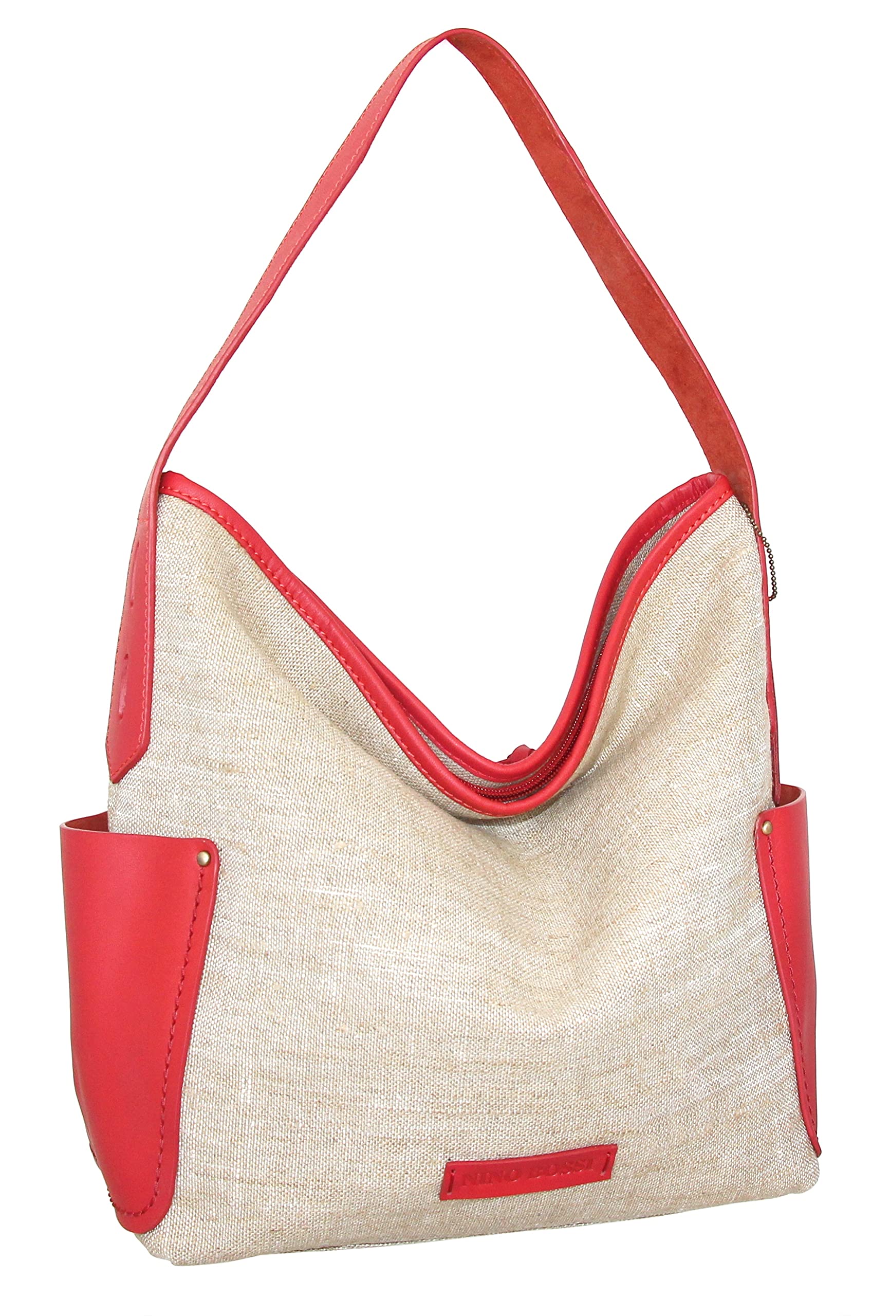 Premium Caprice Linen & Leather Hobo Bag - Stylish Crossbody Purse for Women | Perfect for Work, Travel & Everyday Use
