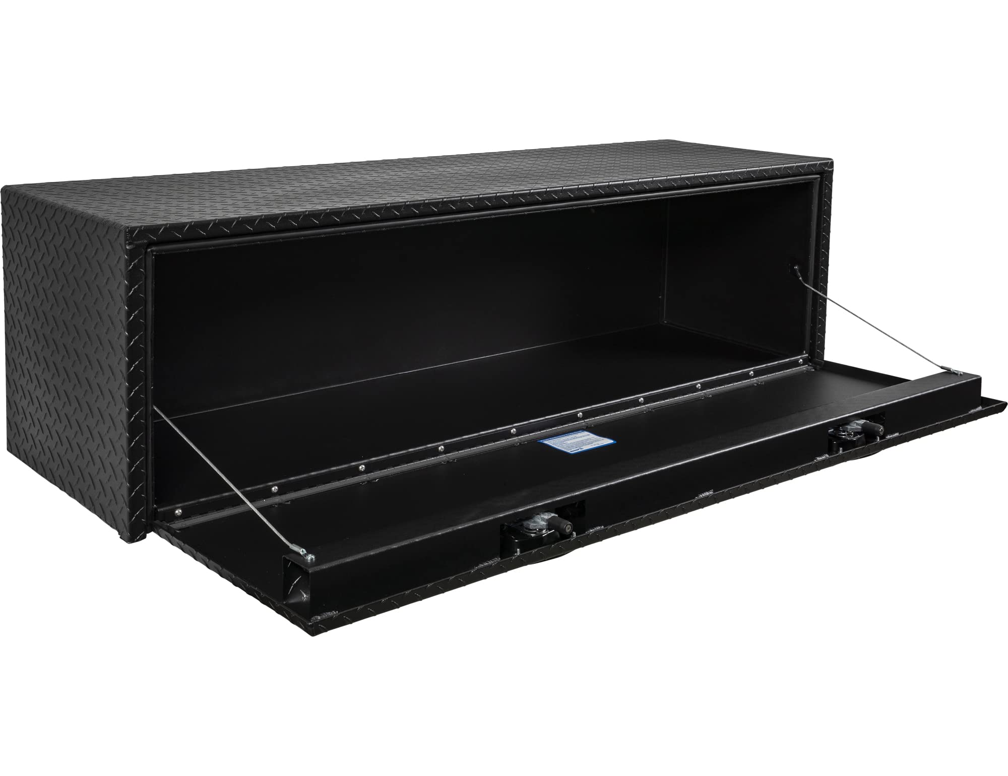 Buyers Products 1715115 Textured Matte Black Diamond Tread Aluminum Underbody Truck Tool Box - 18