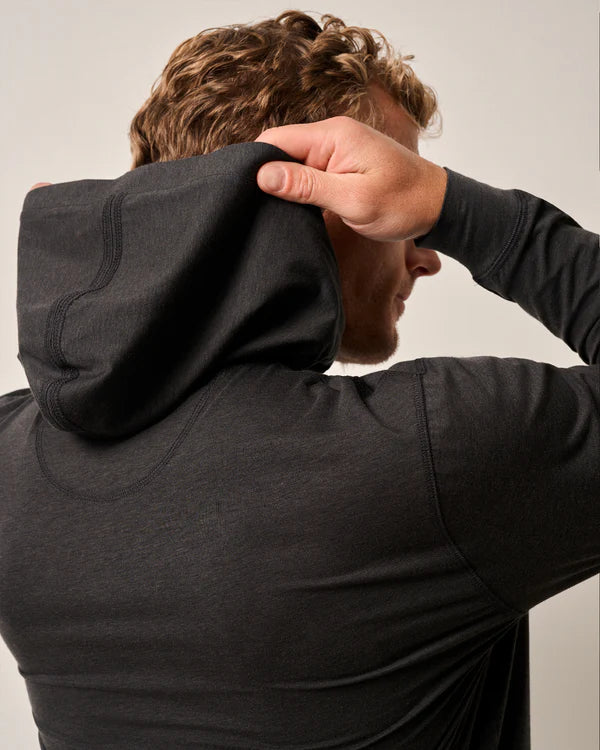 Johnnie O Solid Long Sleeve Hoodie for Men - Soft & Comfortable Pullover Sweatshirt - Perfect for Casual Wear, Outdoor Activities & Lounge Relaxation