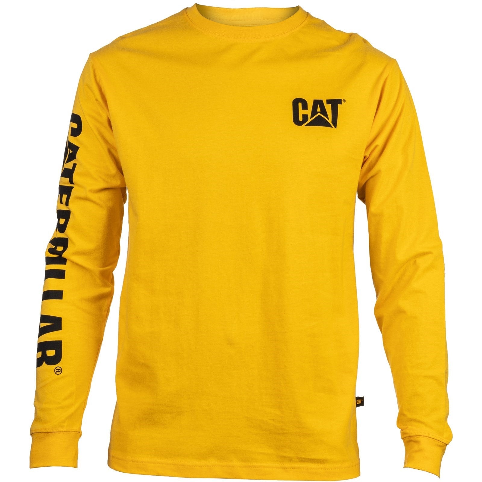 Caterpillar Branded Long Sleeve T-Shirt for Men - Heavy Duty Work Shirt for Construction, Outdoor & Casual Wear