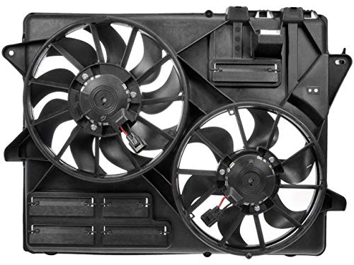 High Performance Dual Auxiliary Fan Assembly for 2015-2020 Ford Mustang 5.2L/5.0L V8 & 2015-2017 3.7L V6 - Direct Fit Radiator Cooling Fan Upgrade - Perfect for Racing, Off-Road & Hot Weather Driving