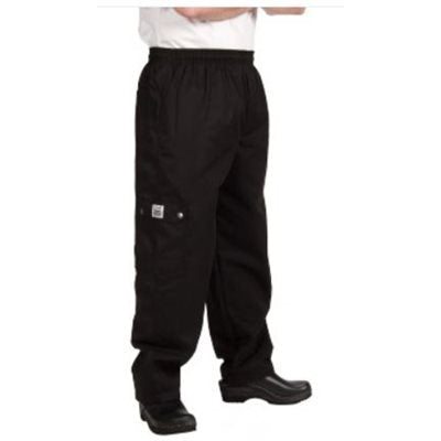 Chef Revival Cargo Chef Pants - Professional Kitchen Work Pants for Men, Black, Small Size | Ideal for Cooking, Baking & Restaurant Kitchen Staff