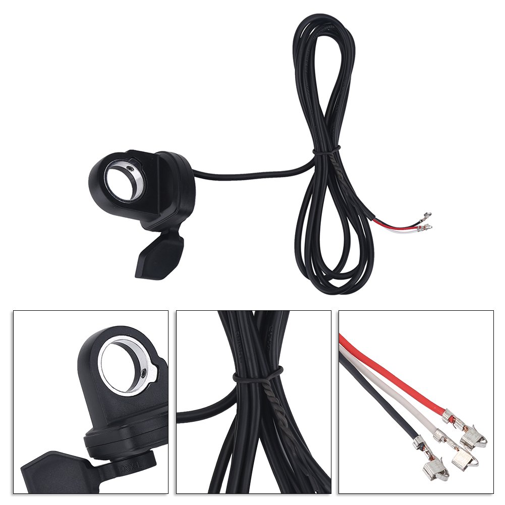 Electric Bike Throttle - Left Hand Thumb Throttle Control for E-Bike & Scooter - High Performance Accelerator for Electric Bicycles and Mobility Scooters - Perfect for Commuting, Off-Road Adventures and Urban Transportation