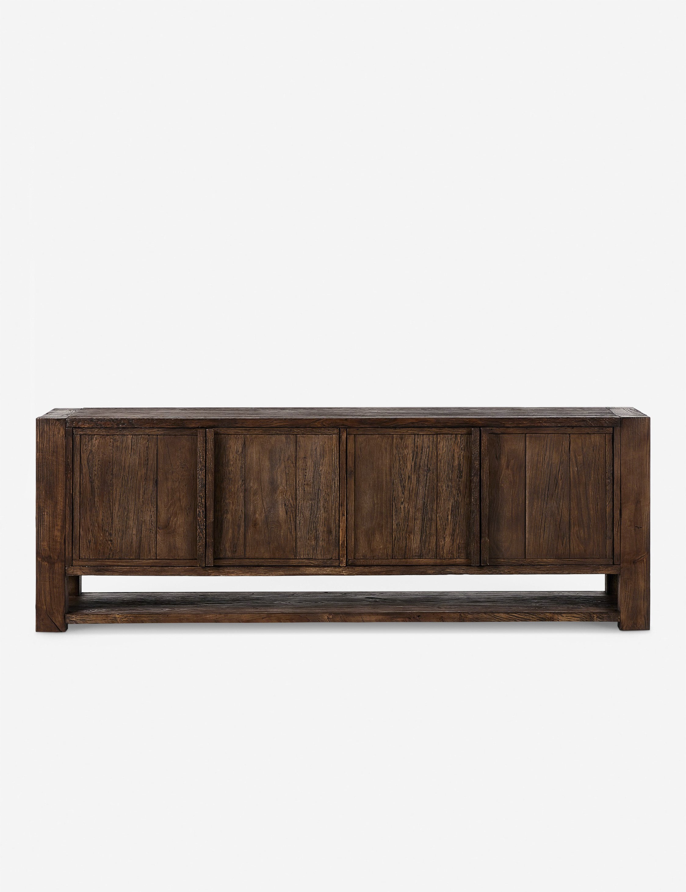 Baldwin Sideboard - Solid Wood Buffet Cabinet with 4 Drawers & 2 Doors - Rustic Farmhouse Dining Room Storage Furniture for Home Decor & Entertaining
