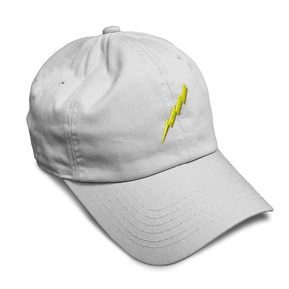 Lightning Bolt Embroidered Soft Cotton Baseball Cap - Unisex Dad Hat for Men & Women | Perfect for Outdoor Sports, Casual Wear & Sun Protection