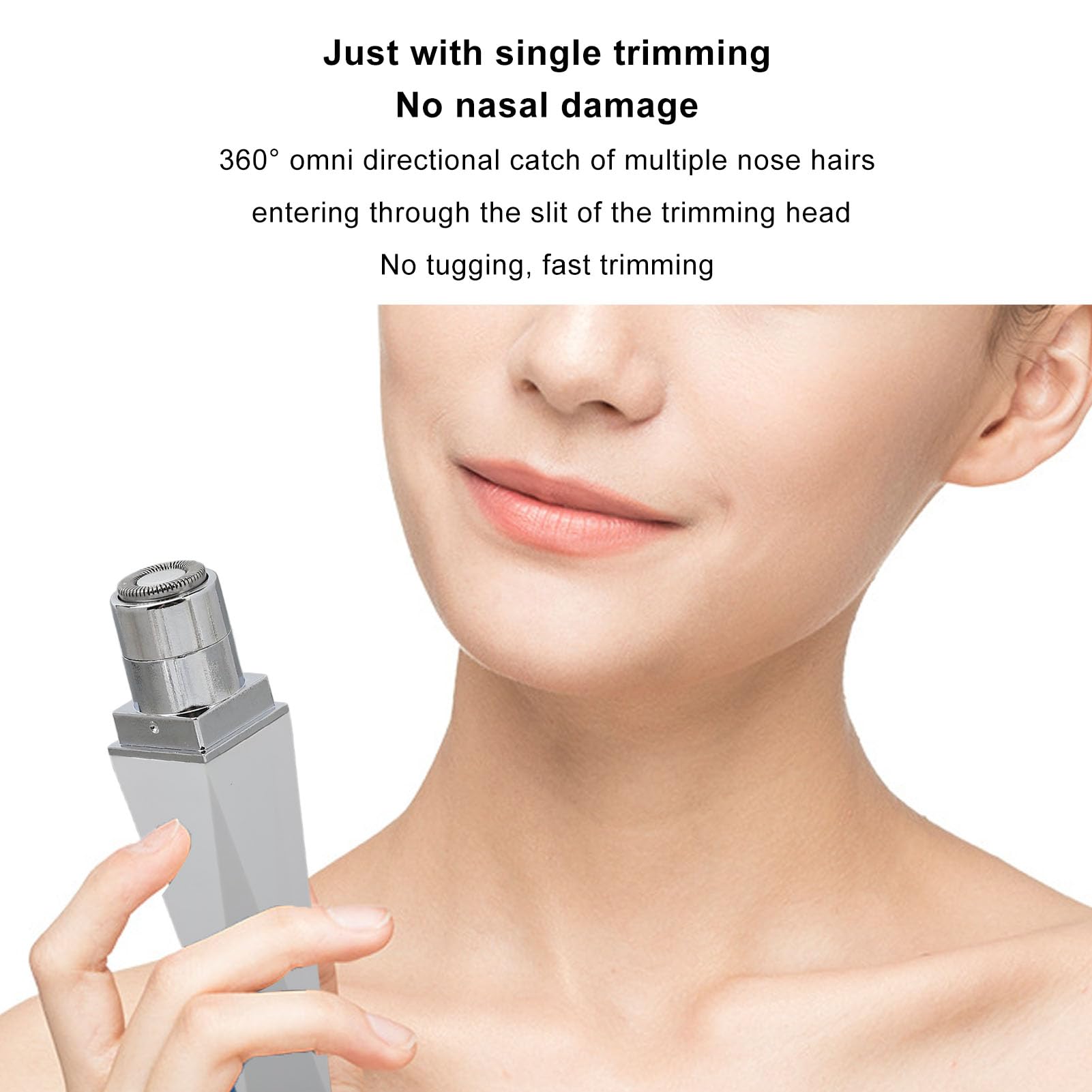 Women's Facial Hair Remover - Mini USB Rechargeable Electric Hair Trimmer & Epilator | Safe Portable Hair Removal for Eyebrows, Upper Lip & Body | Perfect for Travel, Home & On-the-Go Use
