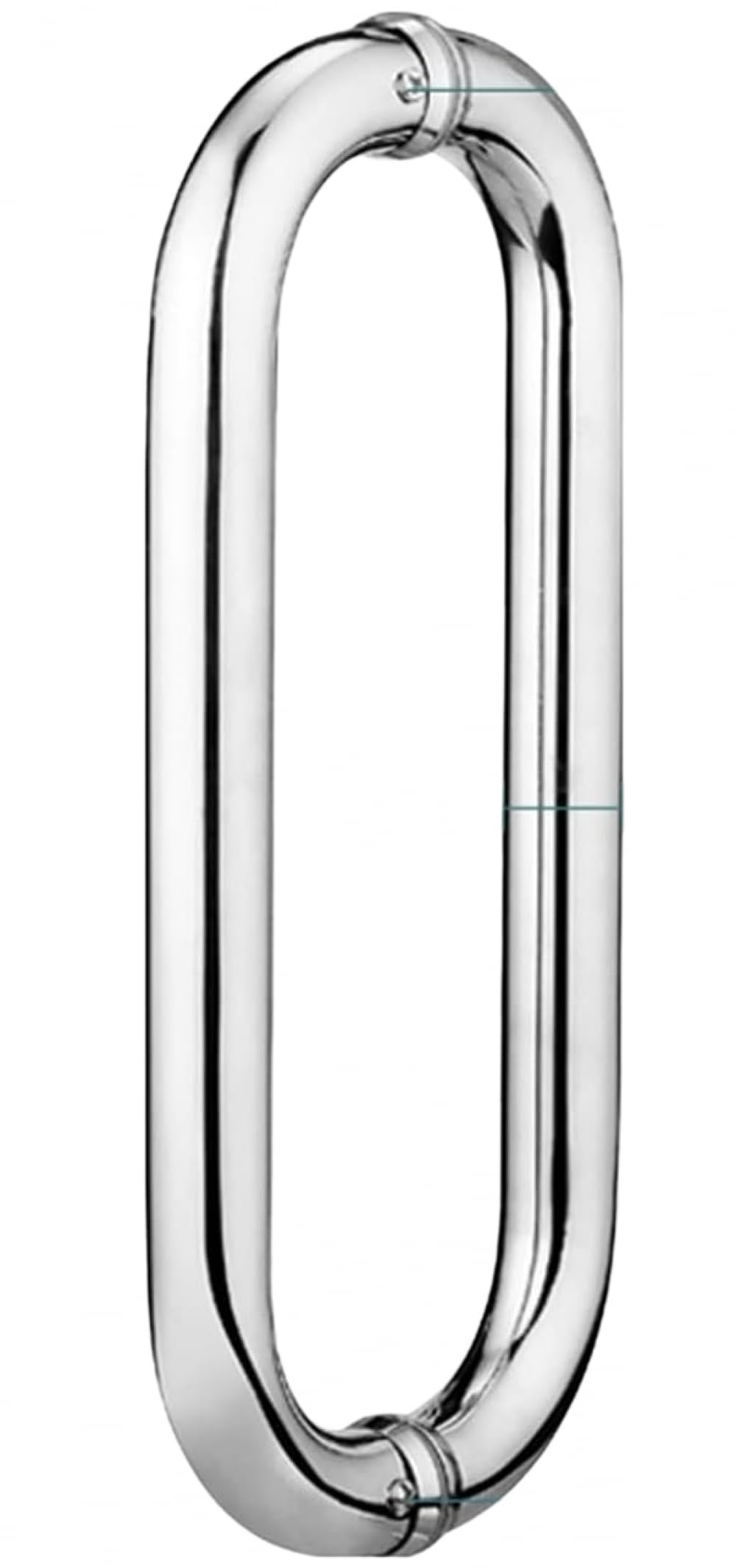 Stainless Steel Sliding Barn Door Handle - Heavy Duty for Bathroom & Shower (400mm)
