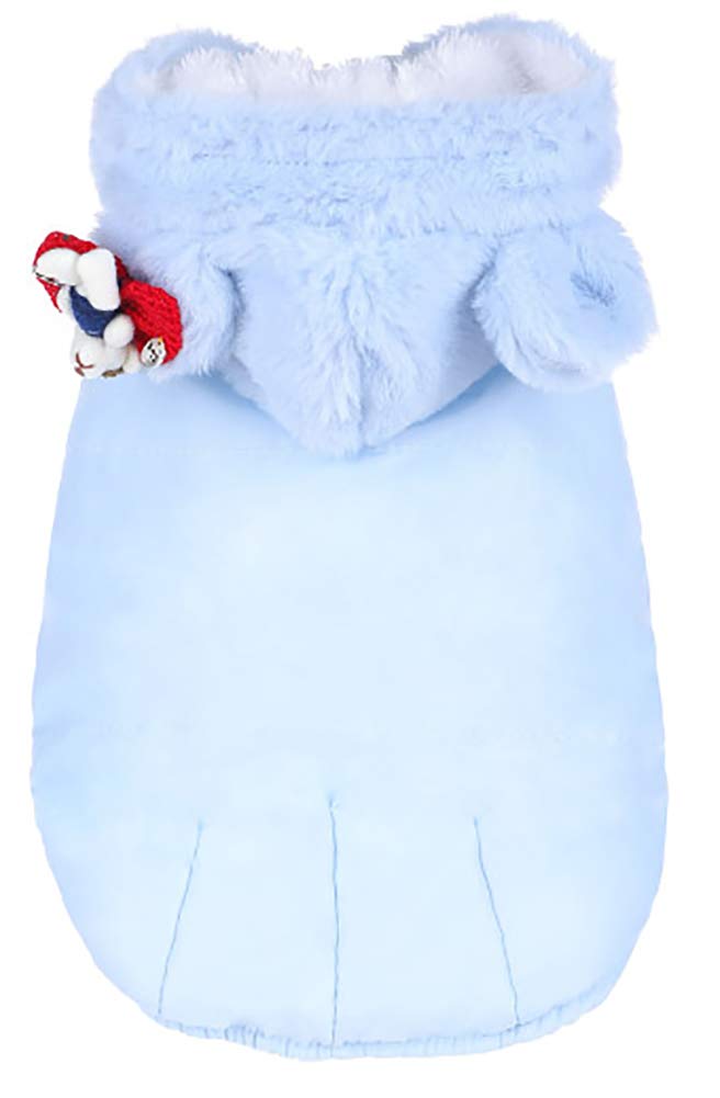 MaruPet Winter Dog & Cat Hoodie - Warm Fleece Coat for Small Breeds (Teddy, Pug, Chihuahua, Shih Tzu, Yorkie, Papillon) XS - Perfect for Cold Weather Walks & Indoor Cozy Time