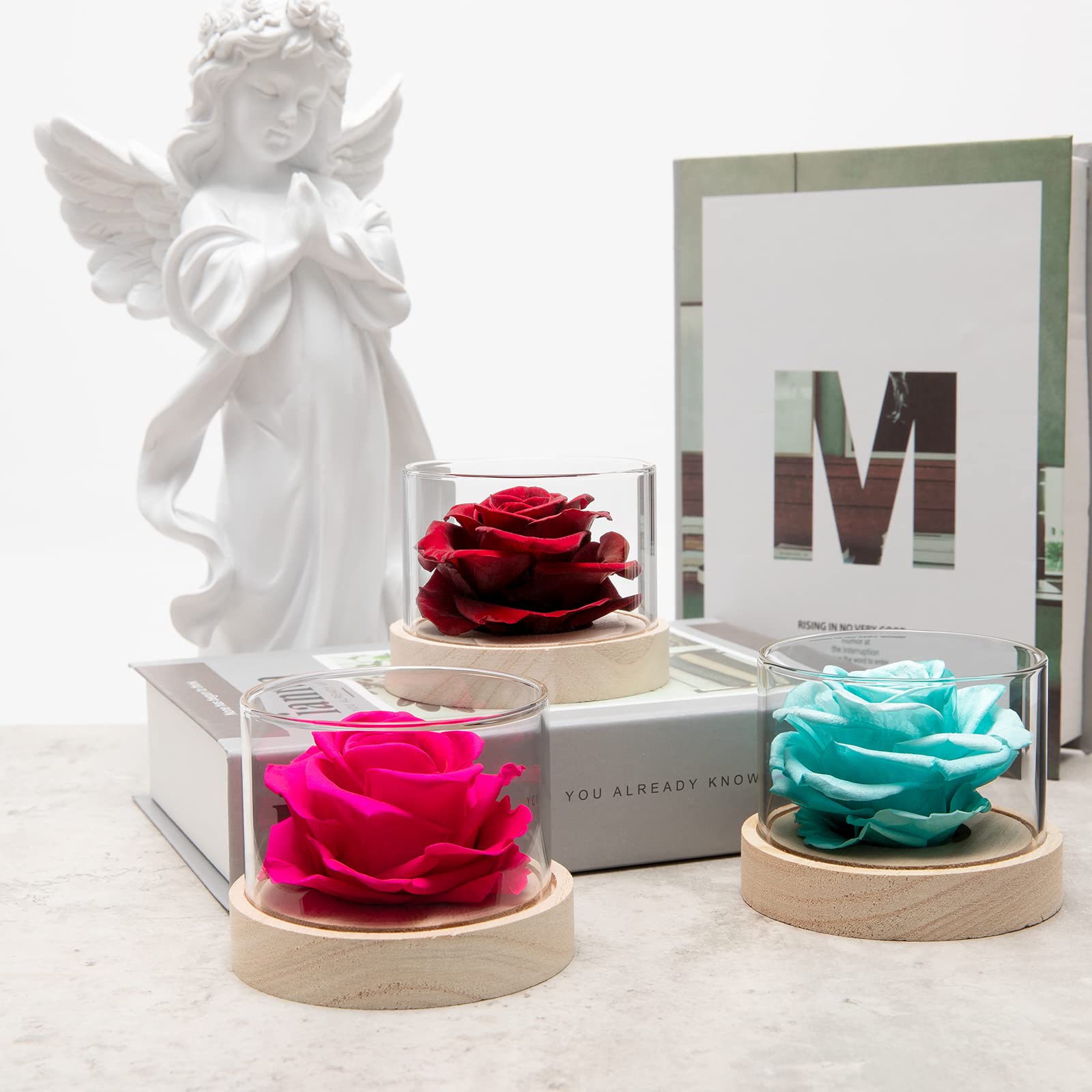 Long-Lasting Rose Fragrance Home Scent - 4 Months of Freshness | Perfect Valentine's Day & Birthday Gift for Women | Romantic Bedroom, Living Room & Bathroom Decor