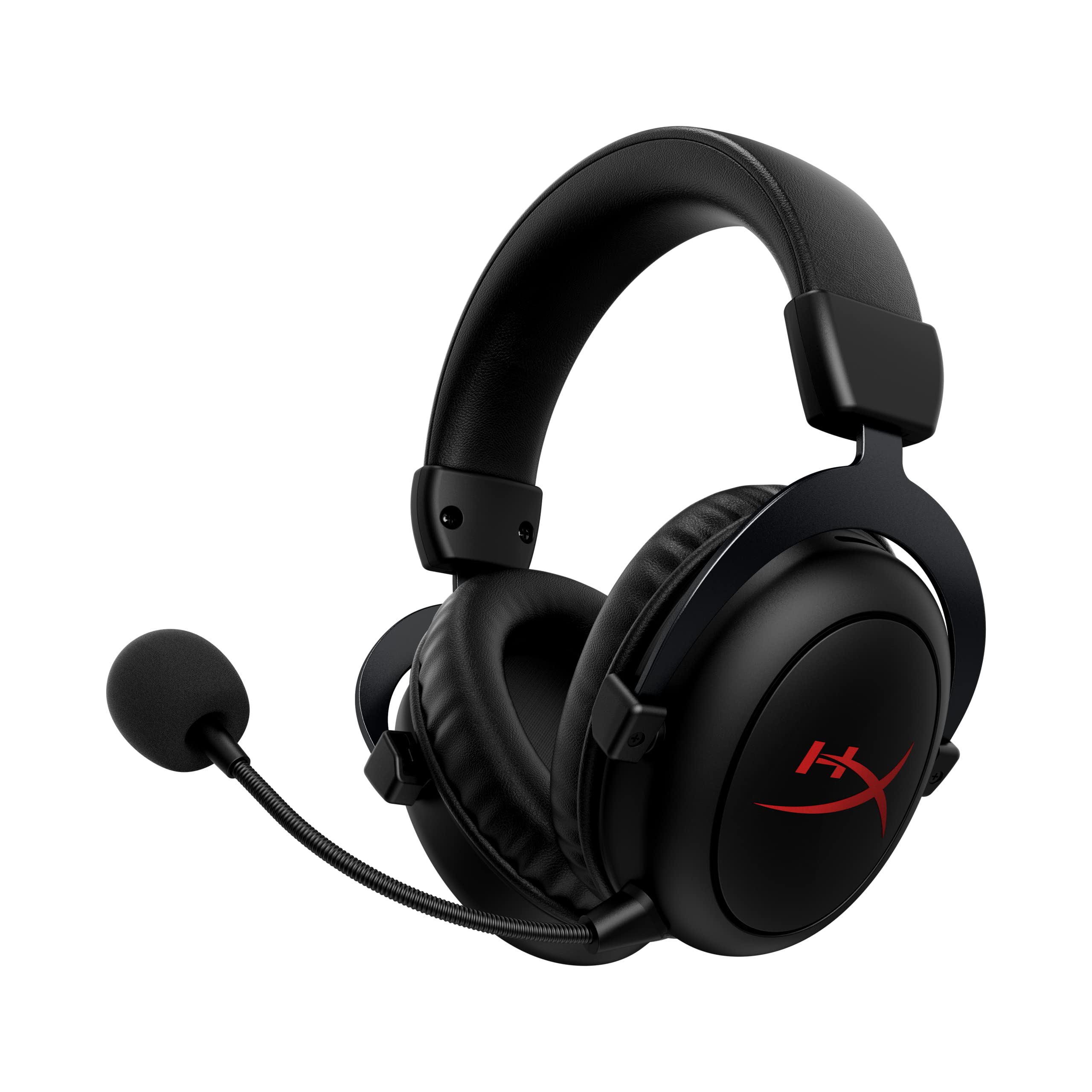 HyperX Cloud II Core Wireless Gaming Headset for PC - DTS Headphone X Spatial Audio, Detachable Noise Cancelling Mic, Memory Foam Ear Cushions (Renewed, Black) - Perfect for Competitive Gaming & Streaming