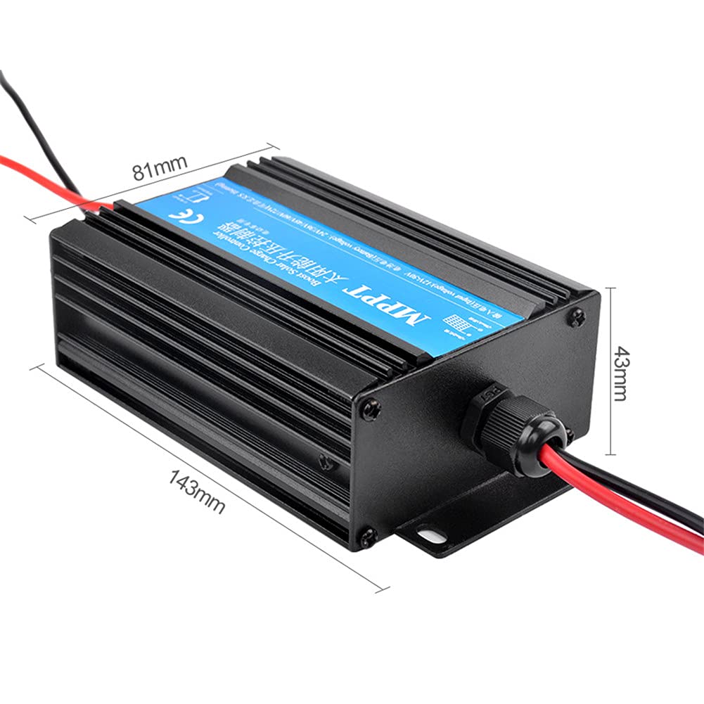LISAQ 24V 48V 300W MPPT Solar Charge Controller with Boost Function - Efficient Solar Panel Regulator for Car Battery Charging & Off-Grid Power Systems | Perfect for RV, Marine, and Home Solar Applications