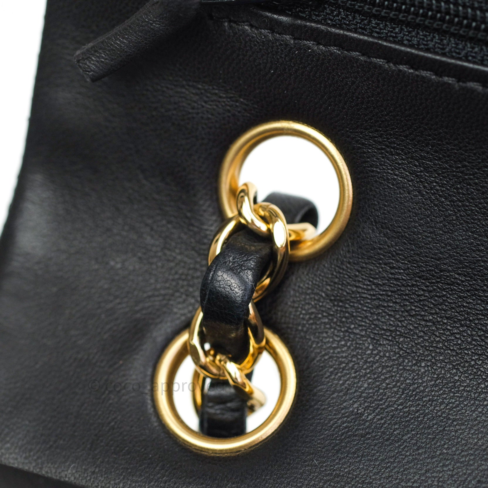Chanel Classic Flap Bag M/L Size - Black Lambskin Leather with Gold Hardware - Luxury Handbag for Women, Perfect for Evening Events & Special Occasions