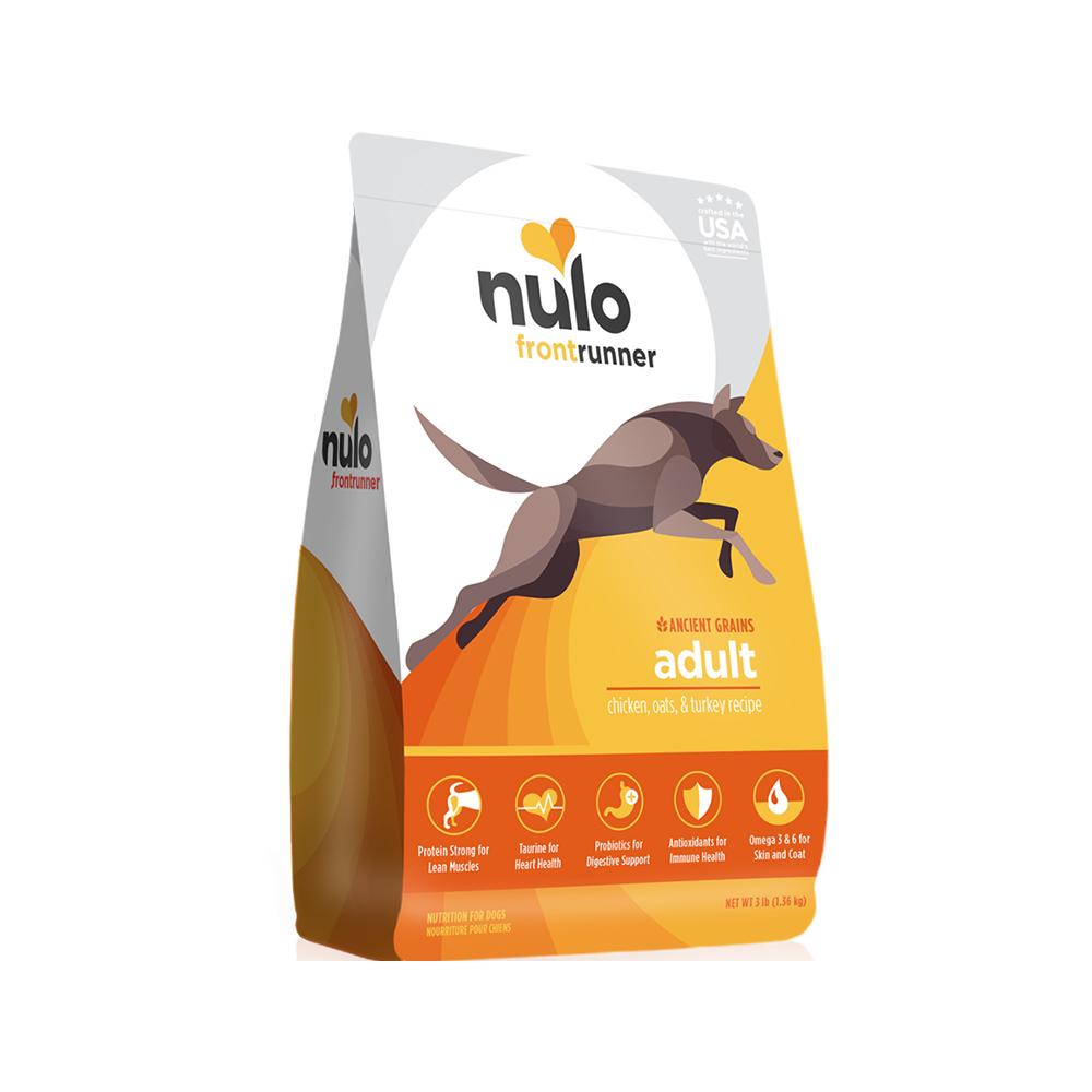 FrontRunner Premium Adult Dry Dog Food with Chicken, Oats & Turkey - High Protein Nutrition for Active Dogs - Perfect for Daily Meals, Training Treats & Outdoor Adventures