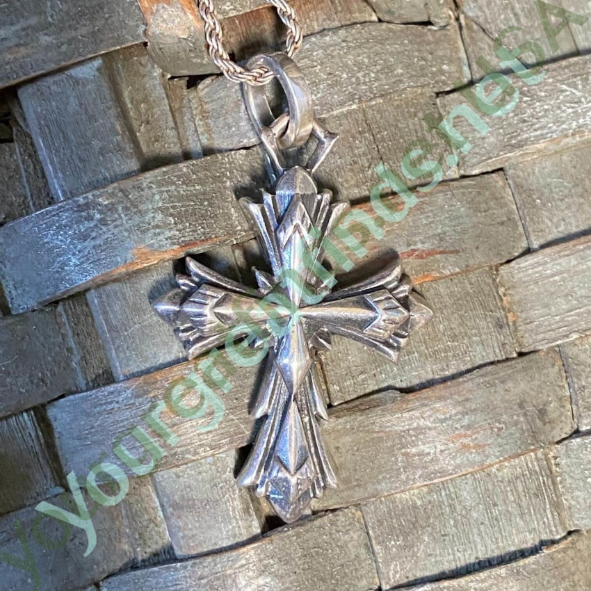 925 Sterling Silver Holy Cross Pendant Necklace with Chain - Religious Jewelry for Women & Men, Perfect for Baptism, First Communion & Daily Wear