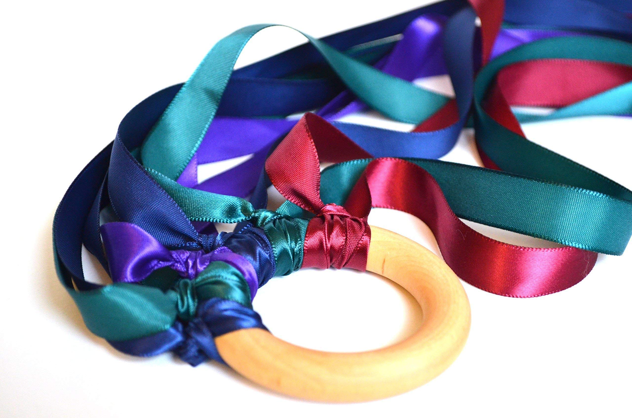Colorful Hand Kite Ribbon Runner - 3 Pack Outdoor Play Toy for Kids, Adults - Perfect for Beach, Park, Backyard Fun & Stress Relief Activities