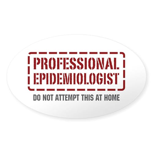 Clear - Professional Epidemiologist Oval Sticker