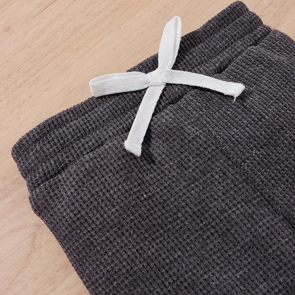 Thorn Tree Newborn Baby Clothes Set - 100% Cotton Knitted Long Sleeve Romper & Pants 2-Piece Outfit for Boys & Girls | Perfect for Fall Season & Photoshoots