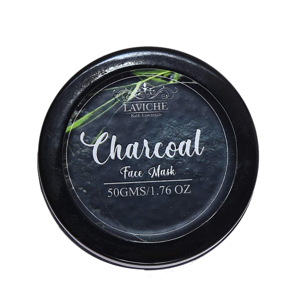 Laviche Charcoal Face Mask for Deep Cleansing & Blackhead Removal - 50g Detoxifying Facial Treatment for All Skin Types | Perfect for Spa Nights & Skincare Routines